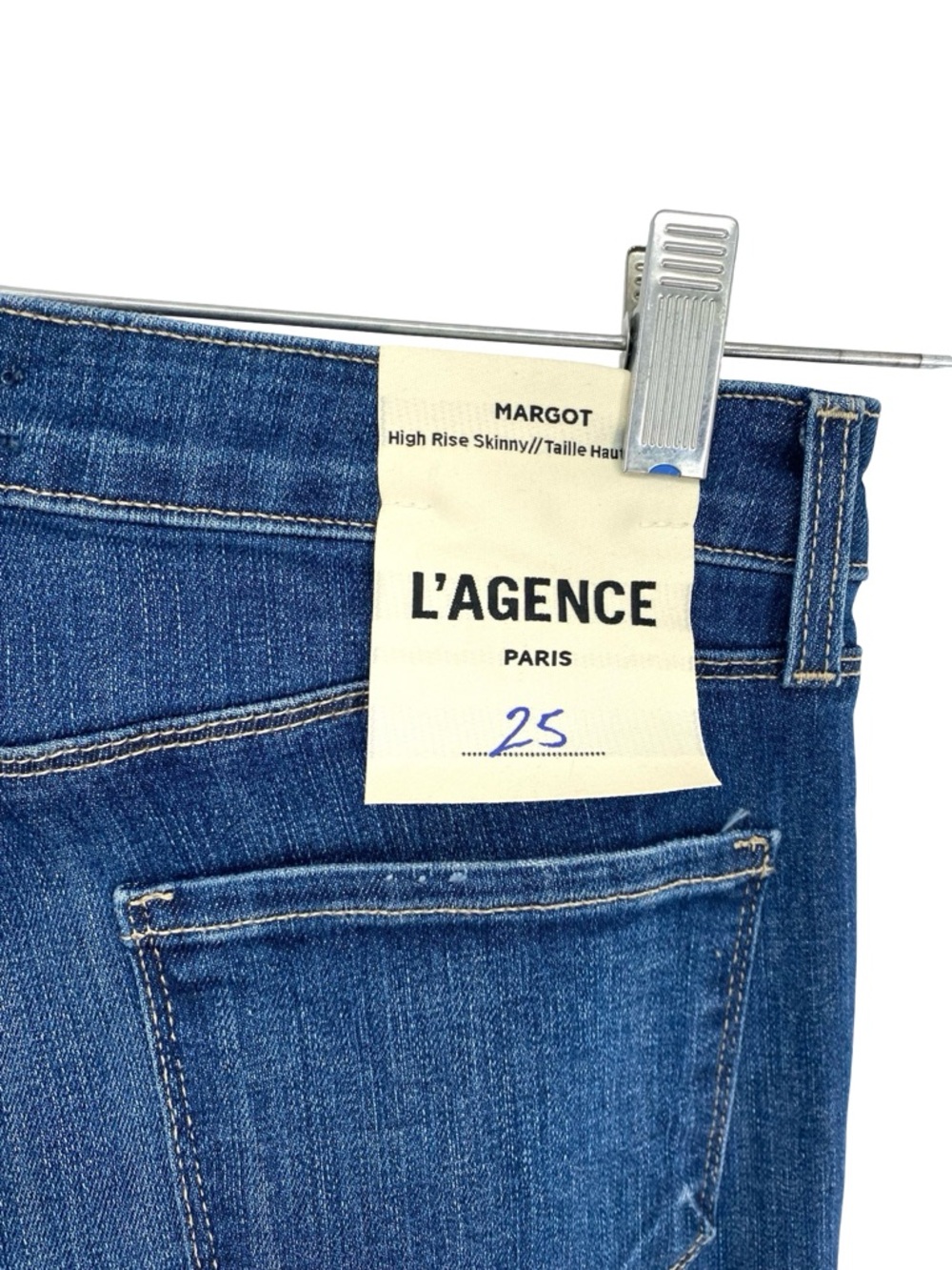 L’AGENCE Jeans Women's Size 25 Margot Mirage Blue Mid Rise Skinny New - Picture 4 of 7